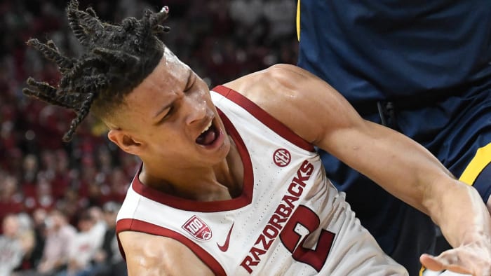 Trevon Brazile hurt against UNC-Greensboro.